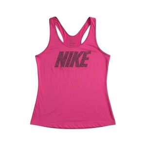 Nike Pro Tank Top Women’s Medium Pink Magenta Racerback Athletic